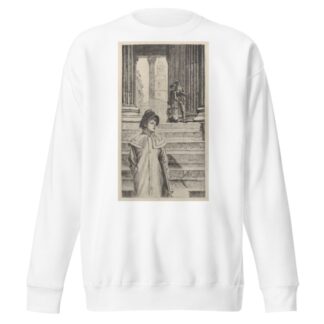 The Portico of the National Gallery, London by James Tissot Sweatshirt