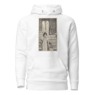 The Portico of the National Gallery, London by James Tissot Hoodie