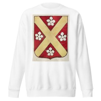 Etude pour un vitrail à motif héraldique ; écusson by Prosper Lafaye Sweatshirt