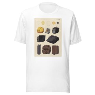 Plate XII: Sulphur, Honey-Stone, Graphite, Coal, Lignite by Johann Gottlob Kurr T-Shirt