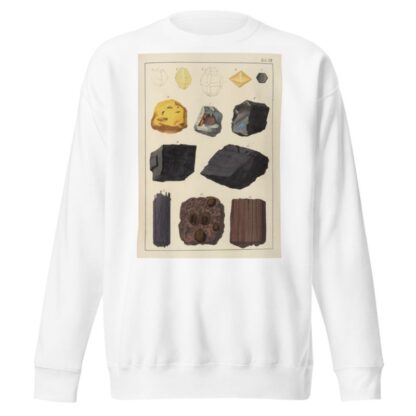 Plate XII: Sulphur, Honey-Stone, Graphite, Coal, Lignite by Johann Gottlob Kurr Sweatshirt