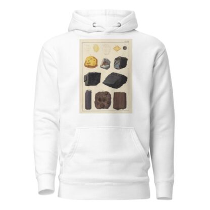 Plate XII: Sulphur, Honey-Stone, Graphite, Coal, Lignite by Johann Gottlob Kurr Hoodie