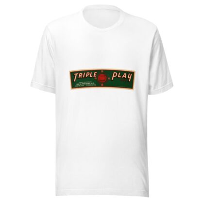 Triple Play Brand Produce Label by Anonymous T-Shirt