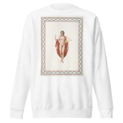 Nude youth with gold harp. by Pierre-Jean Mariette Sweatshirt