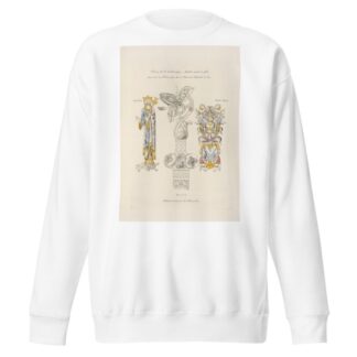 Crosse de l’archevêque Atalde, mort en 933, trouvée dans son tombeau, placée dans le chœur de la cathédrale de Sens. by Nicolas Xavier Willemin Sweatshirt