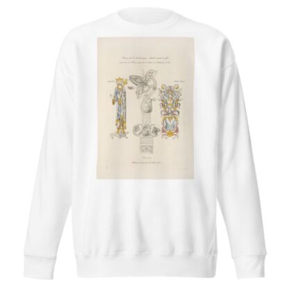 Crosse de l’archevêque Atalde, mort en 933, trouvée dans son tombeau, placée dans le chœur de la cathédrale de Sens. by Nicolas Xavier Willemin Sweatshirt