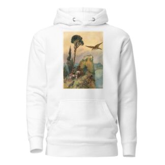 The King and the Falcon outside the Palace by Warwick Goble Hoodie