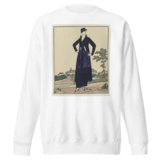 Le paysage romantique ; Costume tailleur de Worth by Bernard Boutet de Monvel Sweatshirt
