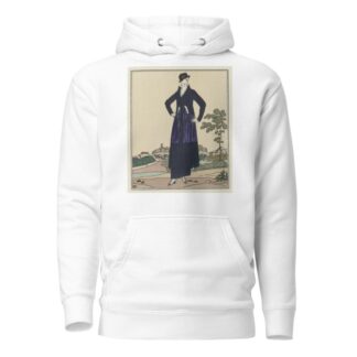 Le paysage romantique ; Costume tailleur de Worth by Bernard Boutet de Monvel Hoodie