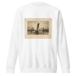 Sunset on the East River by Henry Farrer Sweatshirt