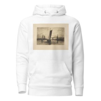 Sunset on the East River by Henry Farrer Hoodie