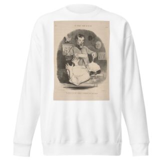A man who wants to give himself the satisfaction of having his mask by Honoré Daumier Sweatshirt