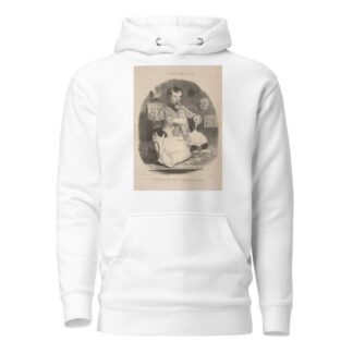 A man who wants to give himself the satisfaction of having his mask by Honoré Daumier Hoodie