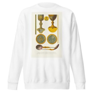 Potiry, diskos i lzhitsa Antoniia Rimlianina, iashmovyia, ukrashennie zolotom I dragotsennymi kamniami by Fedor Grigoryevich Solntsev Sweatshirt