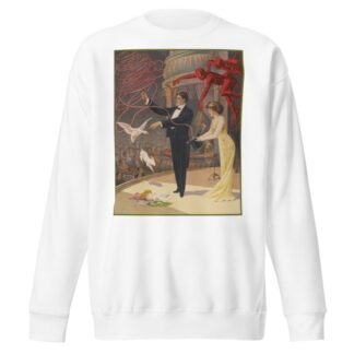 Magician with devils, assistant, goose and rabbit by Anonymous Sweatshirt