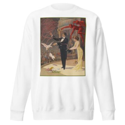 Magician with devils, assistant, goose and rabbit by Anonymous Sweatshirt