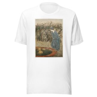 They thanked her and said good-bye, and she went on her journey by Arthur Rackham T-Shirt