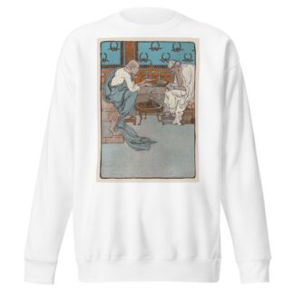 The two old men’s hands shook together as they tried to warm themselves before the fire by Maud Hunt Squire Sweatshirt