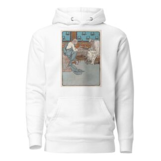 The two old men’s hands shook together as they tried to warm themselves before the fire by Maud Hunt Squire Hoodie