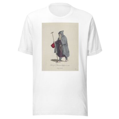 Habit of a mendicant religious in 1588. Religious mendicant. by Charles Grignion T-Shirt
