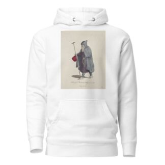 Habit of a mendicant religious in 1588. Religious mendicant. by Charles Grignion Hoodie