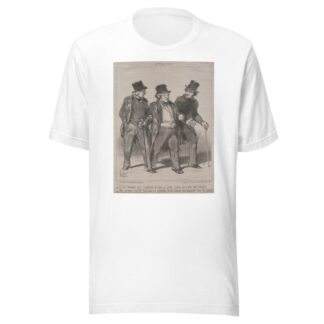 It seems to me that I notice a little dog there that is not muzzled!… by Honoré Daumier T-Shirt