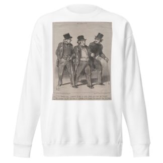 It seems to me that I notice a little dog there that is not muzzled!… by Honoré Daumier Sweatshirt