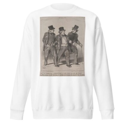 It seems to me that I notice a little dog there that is not muzzled!… by Honoré Daumier Sweatshirt