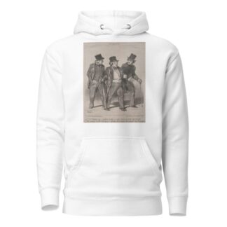 It seems to me that I notice a little dog there that is not muzzled!… by Honoré Daumier Hoodie