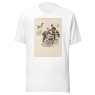 The Children And The Rich Man’s Dog by Théophile Alexandre Steinlen T-Shirt