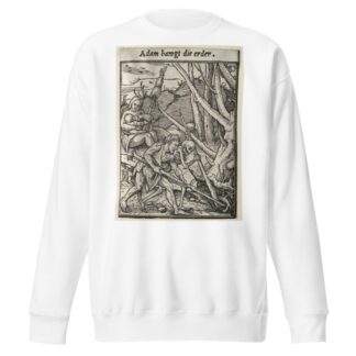 Adam Tilling the Ground by Hans Holbein The Younger Sweatshirt