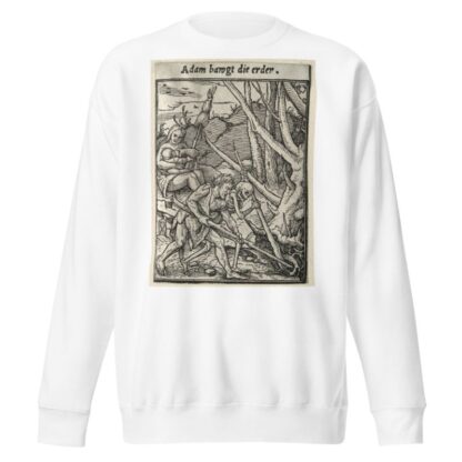 Adam Tilling the Ground by Hans Holbein The Younger Sweatshirt