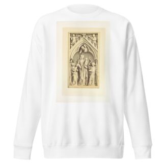 Relievo in Carved Ivory—the Virgin and Infant Saviour adored by Angels. by John Charles Robinson Sweatshirt