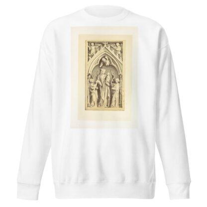 Relievo in Carved Ivory—the Virgin and Infant Saviour adored by Angels. by John Charles Robinson Sweatshirt