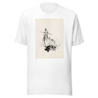 Drie mannen op een boot by F. Ockerse T-Shirt