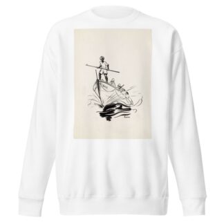 Drie mannen op een boot by F. Ockerse Sweatshirt