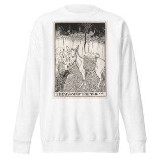 The Ass and the Dog by Percy J. Billinghurst Sweatshirt