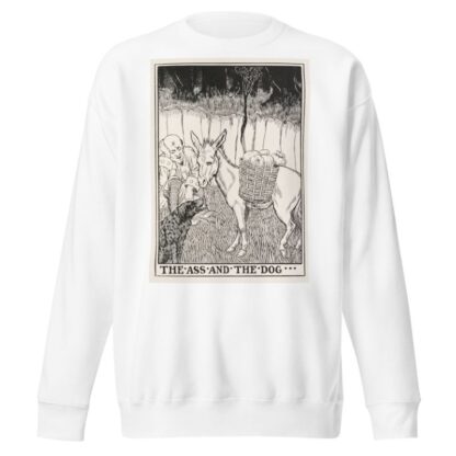 The Ass and the Dog by Percy J. Billinghurst Sweatshirt