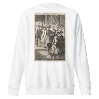 Thanksgiving Day – The Church Porch by Winslow Homer Sweatshirt