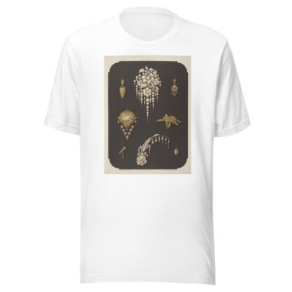Eight Designs For Jewelry, Including Large Pin With Pearls And Flowers. by Martin Gerlach T-Shirt