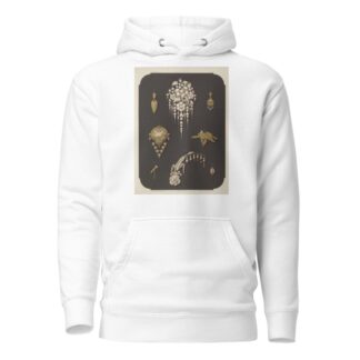Eight Designs For Jewelry, Including Large Pin With Pearls And Flowers. by Martin Gerlach Hoodie