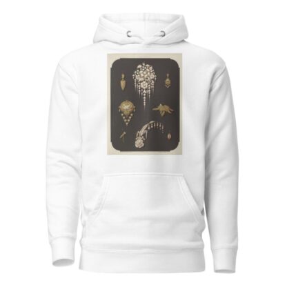 Eight Designs For Jewelry, Including Large Pin With Pearls And Flowers. by Martin Gerlach Hoodie