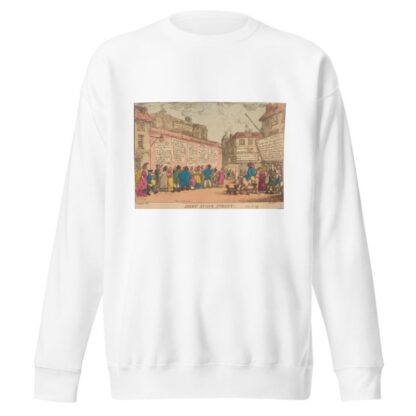 Joint stock street by Thomas Rowlandson Sweatshirt