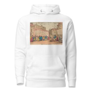 Joint stock street by Thomas Rowlandson Hoodie