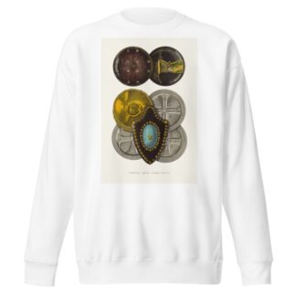 Prostye shchity raznoi formy by Fedor Grigoryevich Solntsev Sweatshirt