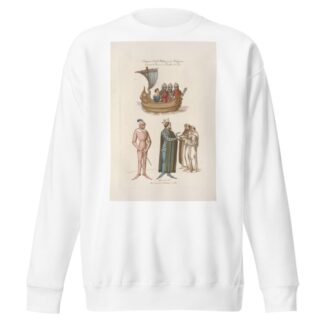Costumes civils, militaires et religieux, extraits du roman de Lancelot du lac. by Nicolas Xavier Willemin Sweatshirt