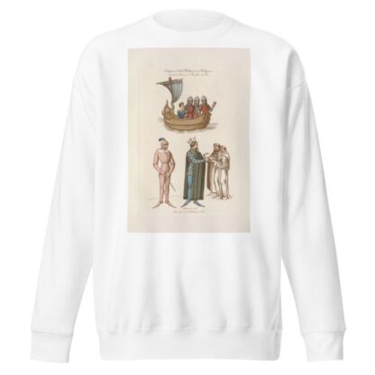 Costumes civils, militaires et religieux, extraits du roman de Lancelot du lac. by Nicolas Xavier Willemin Sweatshirt