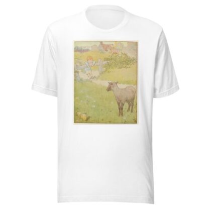 Little boy and black sheep. by Leonard Leslie Brooke T-Shirt