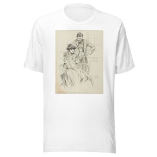 Petite femme prévoyante – Mon cher Edmond tu sais combien je t’aime, aussi depuis que tu fais de l’auto, je ne suis pas by Fernand Louis Gottlob T-Shirt