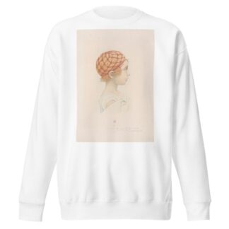 Head of a young girl by Henri-Charles Guérard Sweatshirt